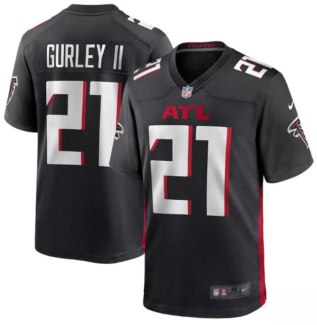 Men's Atlanta Falcons #21 Todd Gurley II 2020 Black NFL Stitched Jersey