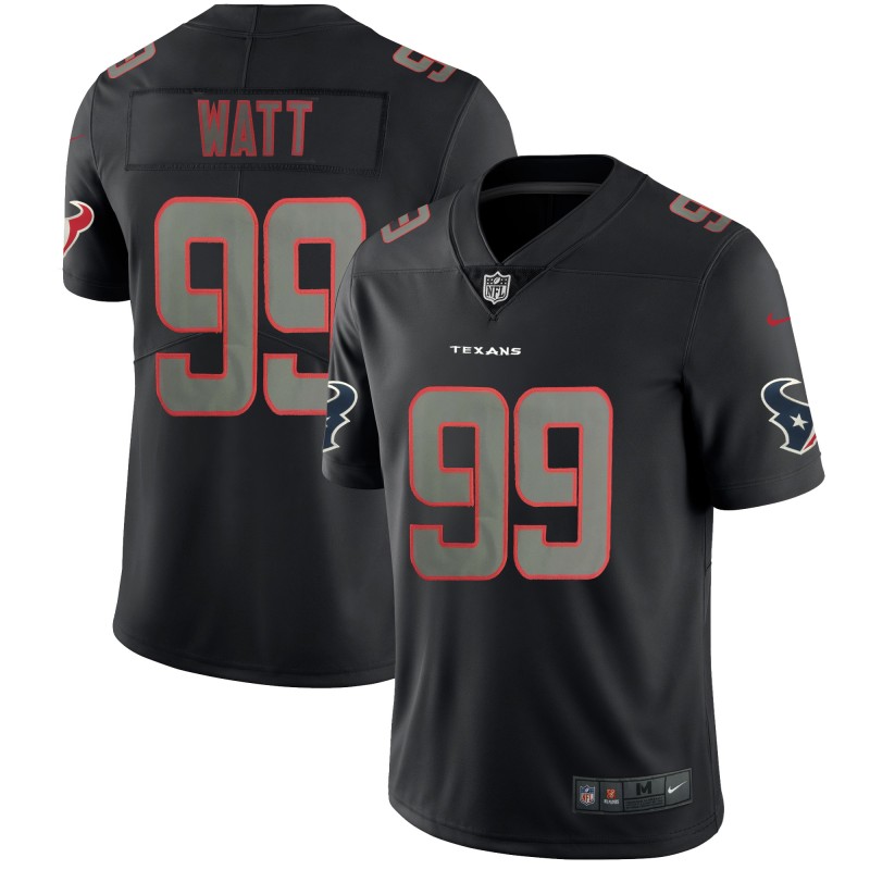 Men's Texans #99 Watt 2018 Black Impact Limited Stitched NFL Jersey