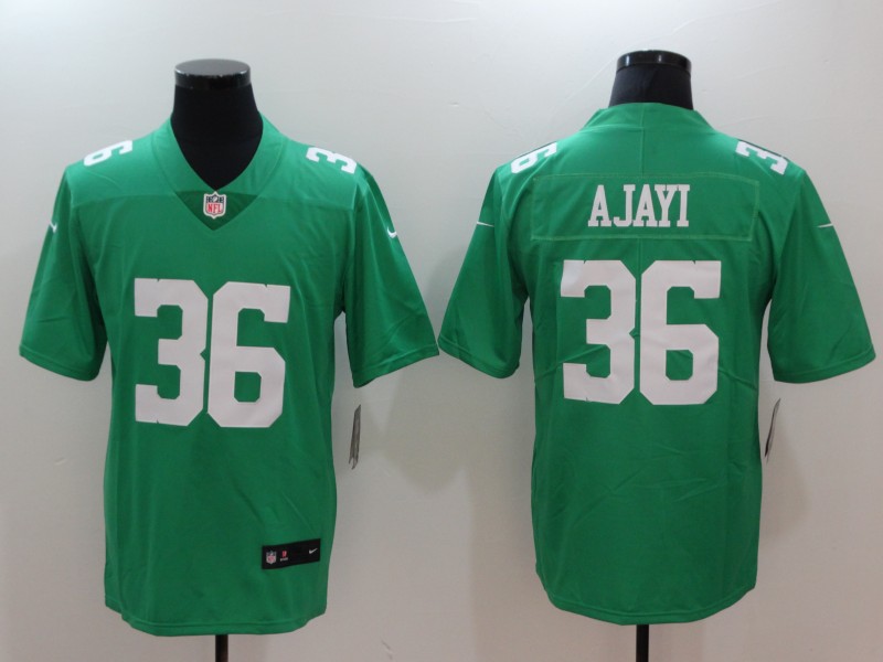 Men's Philadelphia Eagles #36 Jay Ajayi Green Throwback Vapor Untouchable Limited Stitched NFL Jersey
