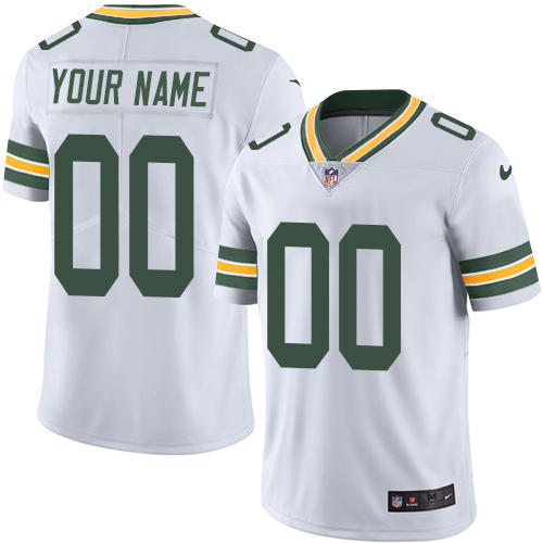 Men's Packers ACTIVE PLAYER White Vapor Untouchable Limited Stitched NFL Jersey. (Check description if you want Women or Youth size)