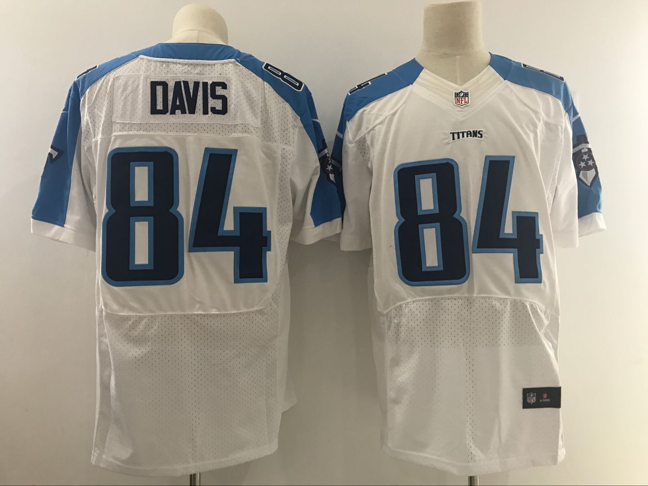 Men's Nike Tennessee Titans #84 Corey Davis White Stitched NFL Elite Jersey