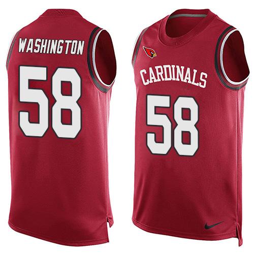 Nike Cardinals #58 Daryl Washington Red Team Color Men's Stitched NFL Limited Tank Top Jersey