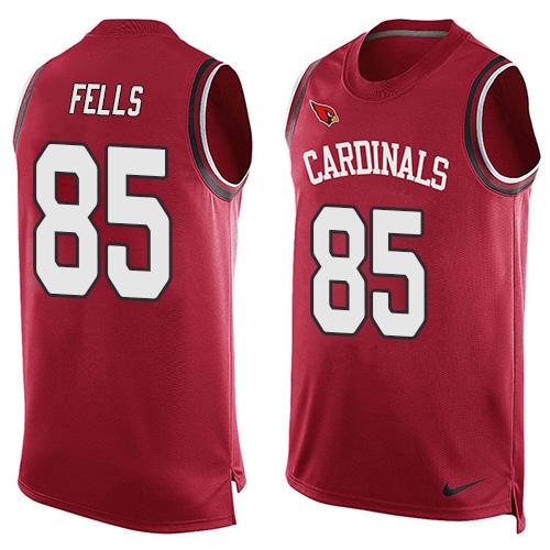 Nike Cardinals #85 Darren Fells Red Team Color Men's Stitched NFL Limited Tank Top Jersey