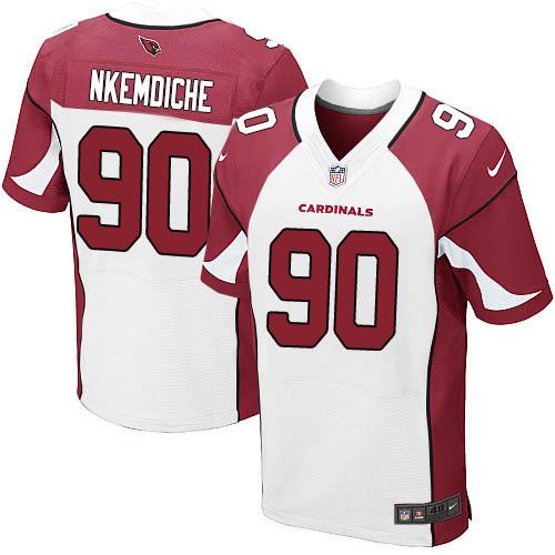 Nike Cardinals #90 Robert Nkemdiche White Men's Stitched NFL Elite Jersey