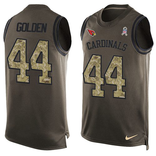 Nike Cardinals #44 Markus Golden Green Men's Stitched NFL Limited Salute To Service Tank Top Jersey