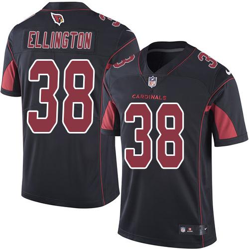 Nike Cardinals #38 Andre Ellington Black Men's Stitched NFL Limited Rush Jersey