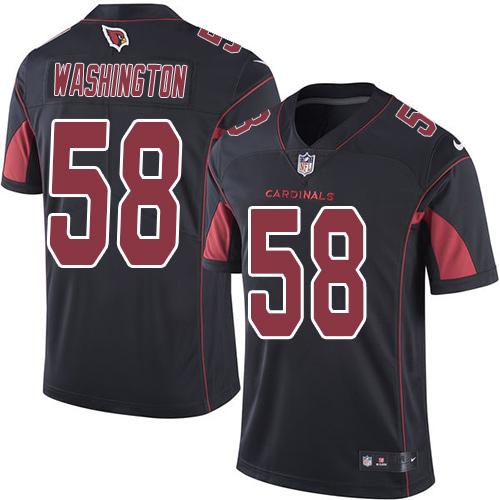 Nike Cardinals #58 Daryl Washington Black Men's Stitched NFL Limited Rush Jersey