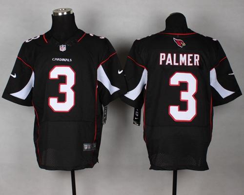Nike Cardinals #3 Carson Palmer Black Alternate Men's Stitched NFL Elite Jersey