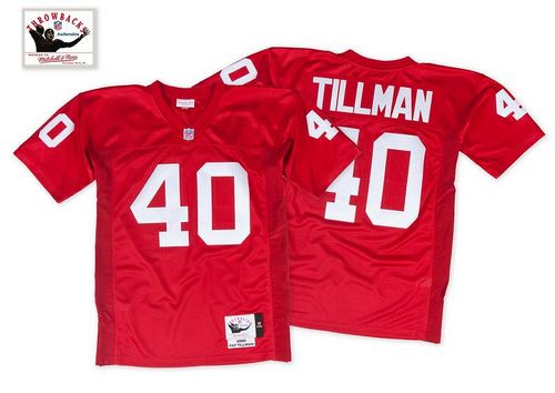 Mitchell And Ness 2000 Cardinals #40 Pat Tillman Red Throwback Stitched NFL Jersey