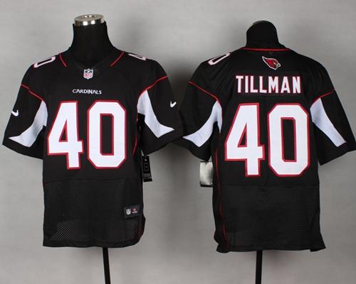 Nike Cardinals #40 Pat Tillman Black Alternate Men's Stitched NFL Elite Jersey