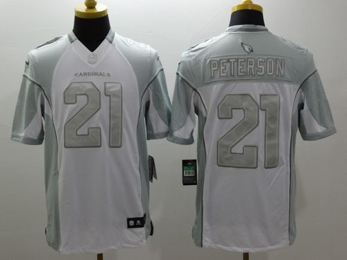 Nike Cardinals #21 Patrick Peterson White Men's Stitched NFL Limited Platinum Jersey