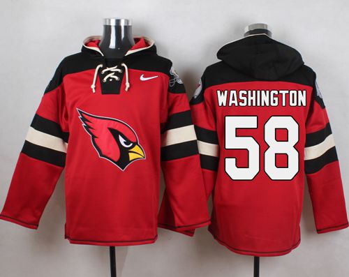 Nike Cardinals #58 Daryl Washington Red Player Pullover NFL Hoodie
