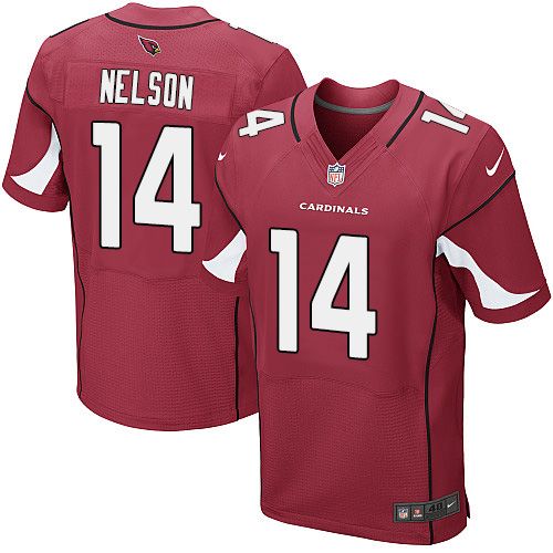 Nike Cardinals #14 J.J. Nelson Red Team Color Men's Stitched NFL Elite Jersey