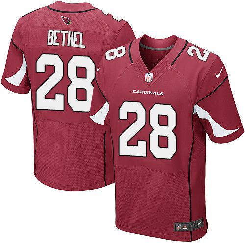 Nike Cardinals #28 Justin Bethel Red Team Color Men's Stitched NFL Elite Jersey