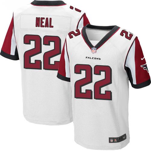 Nike Falcons #22 Keanu Neal White Men's Stitched NFL Elite Jersey