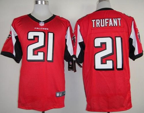 Nike Falcons #21 Desmond Trufant Red Team Color Men's Stitched NFL Elite Jersey