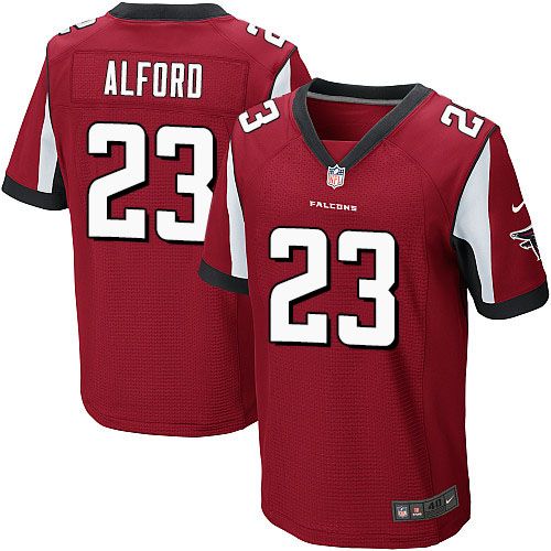 Nike Falcons #23 Robert Alford Red Team Color Men's Stitched NFL Elite Jersey