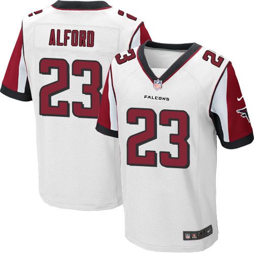 Nike Falcons #23 Robert Alford White Men's Stitched NFL Elite Jersey