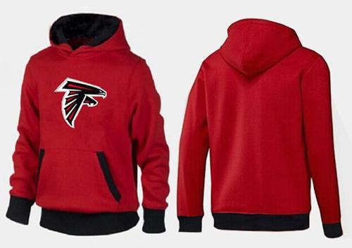 Atlanta Falcons Logo Pullover Hoodie Red & Black