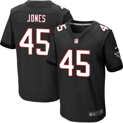 Nike Falcons #45 Deion Jones Black Alternate Men's Stitched NFL Elite Jersey