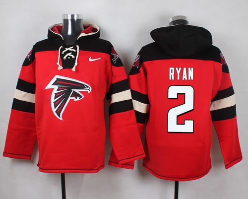 Nike Falcons #2 Matt Ryan Red Player Pullover NFL Hoodie