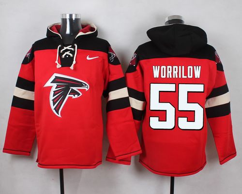 Nike Falcons #55 Paul Worrilow Red Player Pullover NFL Hoodie