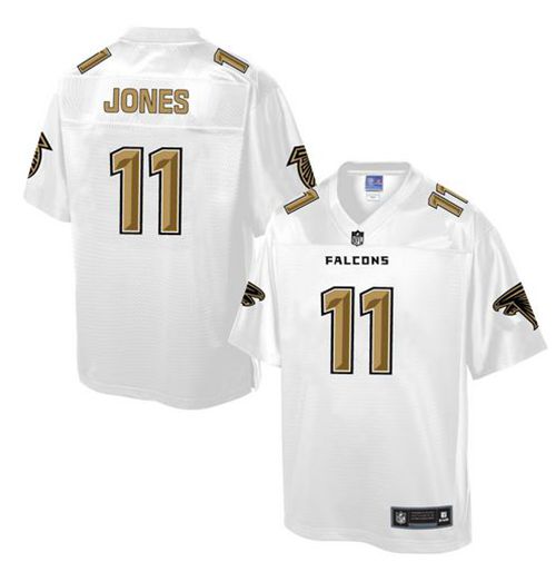 Nike Falcons #11 Julio Jones White Men's NFL Pro Line Fashion Game Jersey