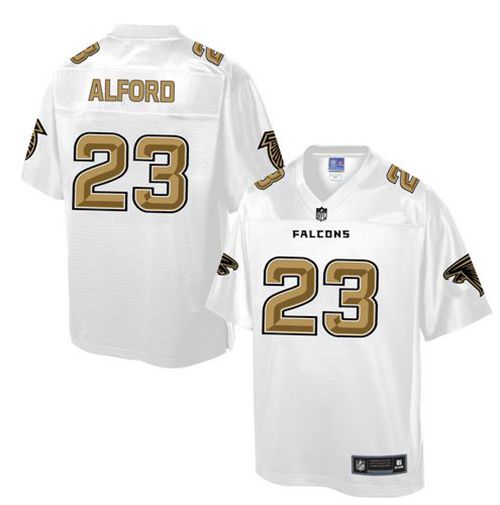 Nike Falcons #23 Robert Alford White Men's NFL Pro Line Fashion Game Jersey
