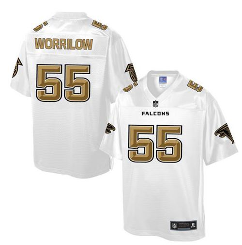 Nike Falcons #55 Paul Worrilow White Men's NFL Pro Line Fashion Game Jersey
