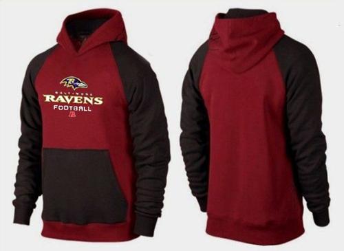 Baltimore Ravens Critical Victory Pullover Hoodie Burgundy Red & Black