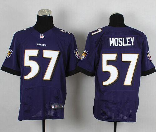 Nike Ravens #57 C.J. Mosley Purple Team Color Men's Stitched NFL New Elite Jersey
