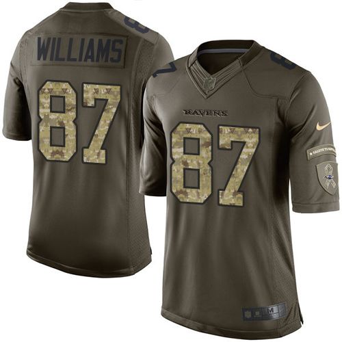 Nike Ravens #87 Maxx Williams GreenI Men's Stitched NFL Limited Salute to Service Jersey