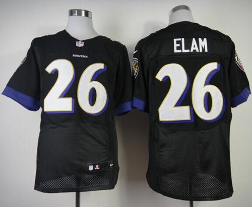 Nike Ravens #26 Matt Elam Black Alternate Men's Stitched NFL New Elite Jersey