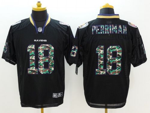 Nike Ravens #18 Breshad Perriman Men's Stitched NFL Elite Camo Fashion Jersey