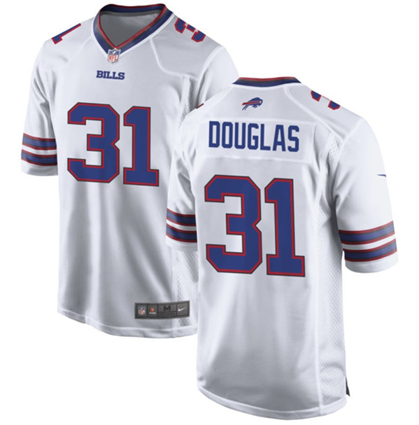 Men's Buffalo Bills #31 Rasul Douglas White Stitched Football Game Jersey