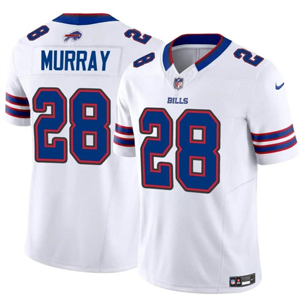 Men's Buffalo Bills #28 Latavius Murray White 2023 F.U.S.E. Vapor Untouchable Limited Football Stitched Jersey