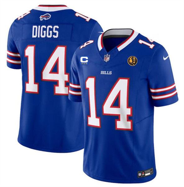 Men's Buffalo Bills #14 Stefon Diggs Blue 2023 F.U.S.E. With 3-star C Ptach And John Madden Patch Vapor Limited Football Stitched Jersey