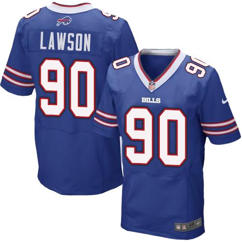 Nike Bills #90 Shaq Lawson Royal Blue Team Color Men's Stitched NFL New Elite Jersey