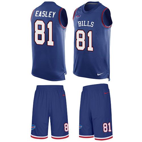 Nike Bills #81 Marcus Easley Royal Blue Team Color Men's Stitched NFL Limited Tank Top Suit Jersey
