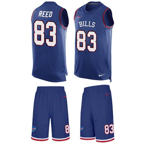 Nike Bills #83 Andre Reed Royal Blue Team Color Men's Stitched NFL Limited Tank Top Suit Jersey