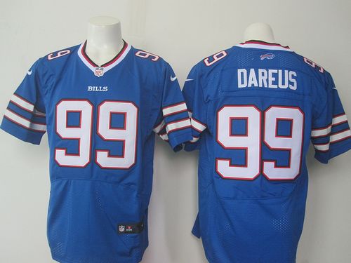Nike Bills #99 Marcell Dareus Royal Blue Team Color Men's Stitched NFL Elite Jersey
