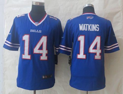 Nike Bills #14 Sammy Watkins Royal Blue Team Color Men's Stitched NFL New Limited Jersey
