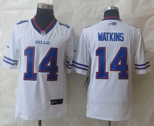 Nike Bills #14 Sammy Watkins White Men's Stitched NFL New Limited Jersey
