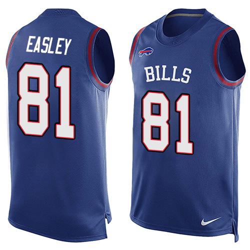 Nike Bills #81 Marcus Easley Royal Blue Team Color Men's Stitched NFL Limited Tank Top Jersey