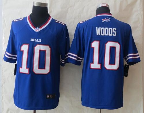 Nike Bills #10 Robert Woods Royal Blue Team Color Men's Stitched NFL New Limited Jersey