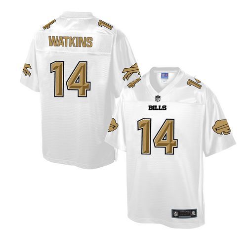Nike Bills #14 Sammy Watkins White Men's NFL Pro Line Fashion Game Jersey