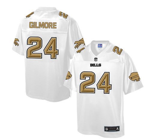 Nike Bills #24 Stephon Gilmore White Men's NFL Pro Line Fashion Game Jersey
