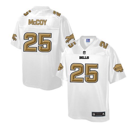 Nike Bills #25 LeSean McCoy White Men's NFL Pro Line Fashion Game Jersey