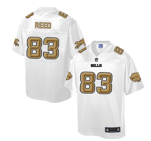 Nike Bills #83 Andre Reed White Men's NFL Pro Line Fashion Game Jersey