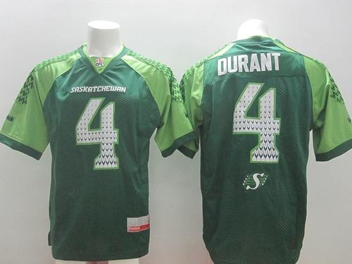 Roughriders #4 Darian Durant White Stitched Signature CFL Jersey